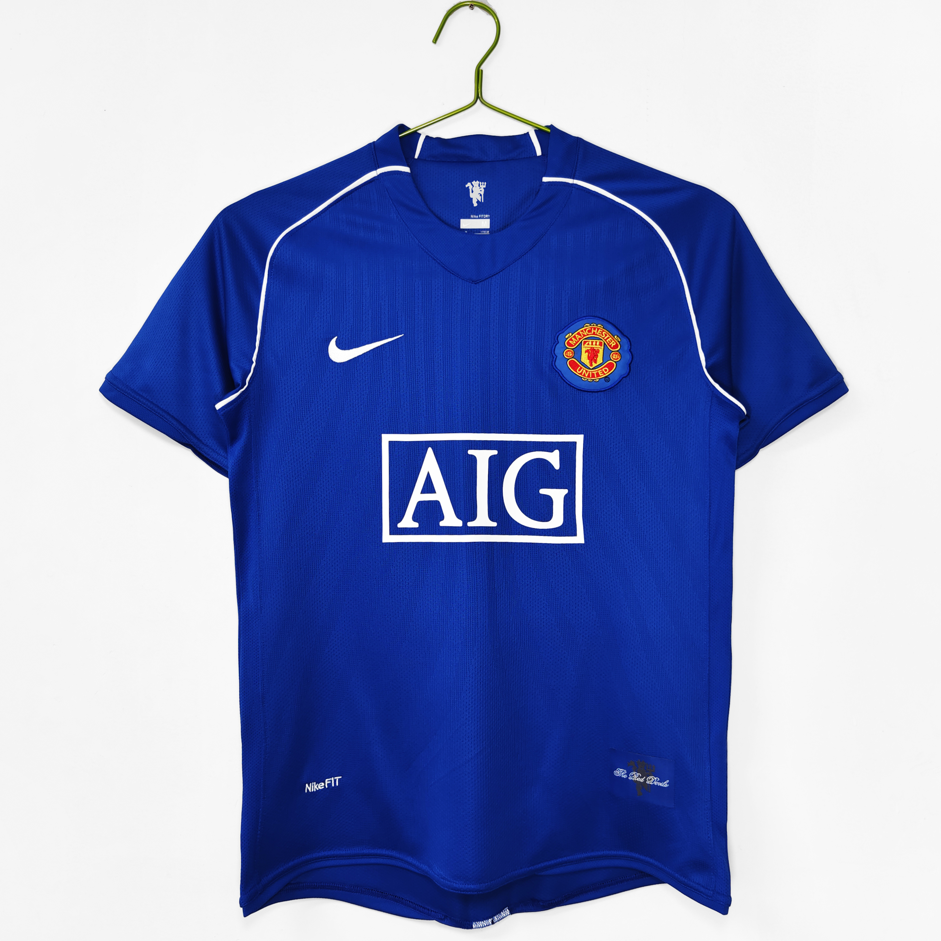 Camiseta de fútbol Manchester United 2007/08 PORTERO MANGA CORTA VERSION FAN